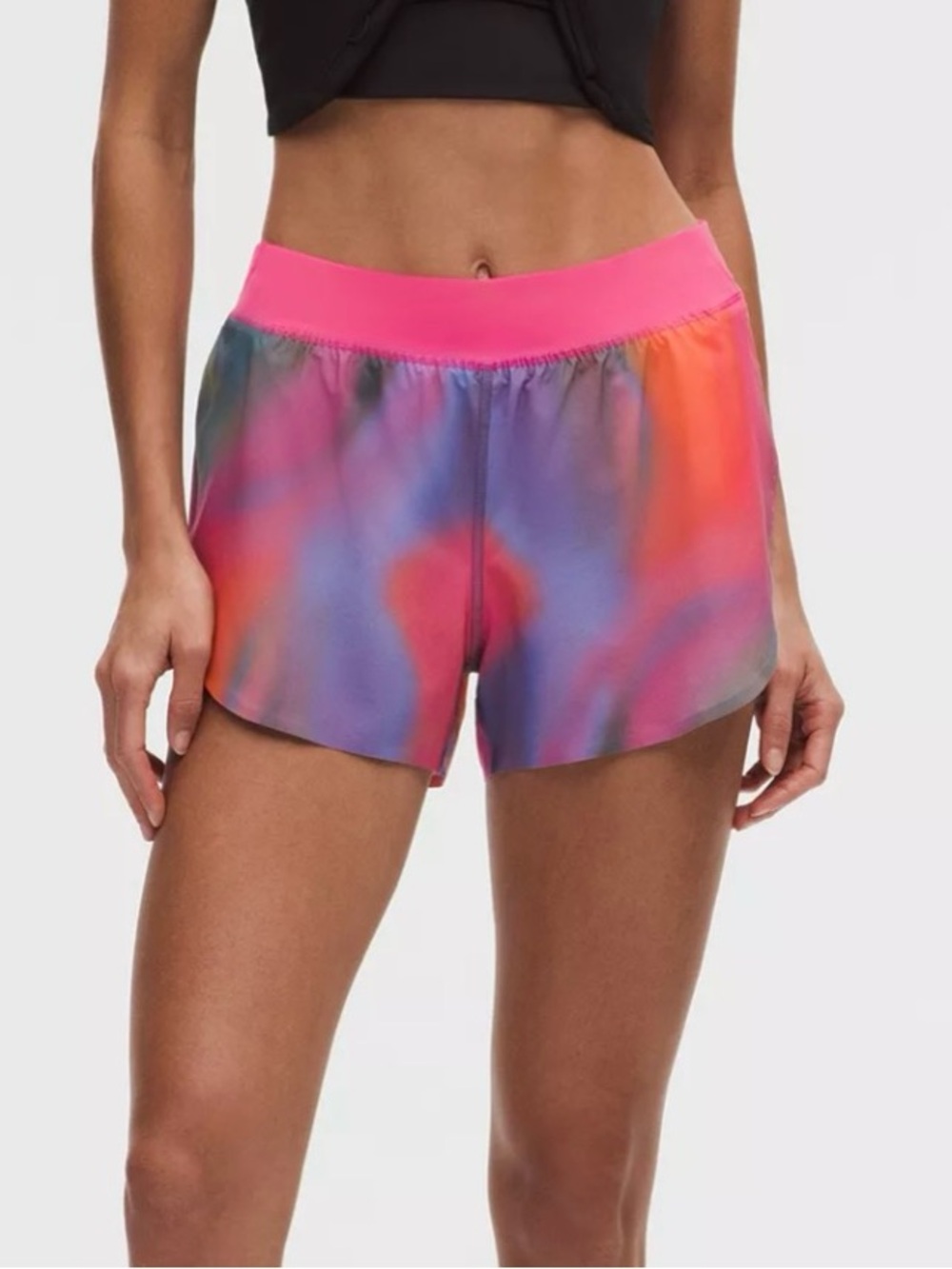 Lululemon XS Pink Multicolor Performance Running Shorts